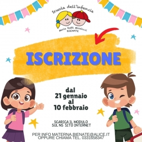 ISCRIZIONE AS 2025/2026 - Scuola dell'Infanzia